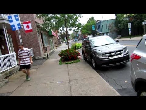 (LANGUAGE) WALKING MONK STREET IN MONTREAL'S VILLE EMARD SECTOR
