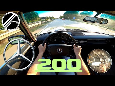 Thumbnail for 1975 Mercedes-Benz 200 /8 W115 95 PS Top Speed Drive On German Autobahn With No Speed Limit POV by video, Mercedes-Benz, Car, Mercedes-Benz W11, vide