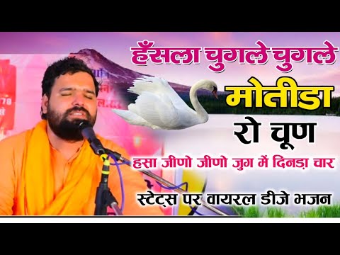 हँसला चुगले चुगले मोतीडा़ रो चूण !!हँसा जीणो जीणो जुग में दिनड़ा चार !! स्टेट्स पर वायरल डीजे भजन !!
