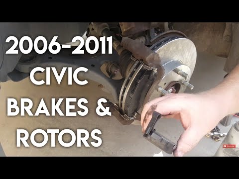 Honda Civic Brake Pads and Rotor Replacement 2006-2011 + Powerstop Evolution Break In Procedure