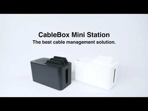 Kabelių dėžutė BLUELOUNGE Cabblebox Mini, baltos sp. video