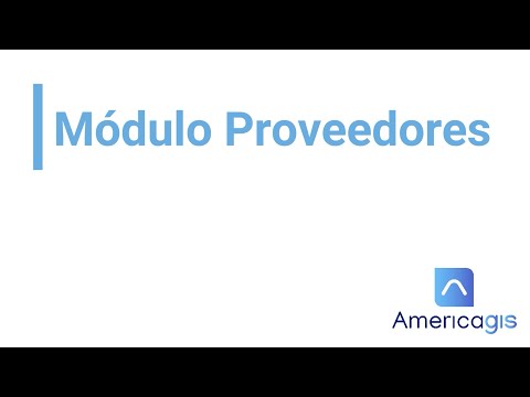 Modulo Proveedores