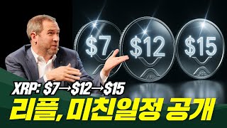 XRP $7→$12→$15, 리플 미쳤다! 핵심일정 공개