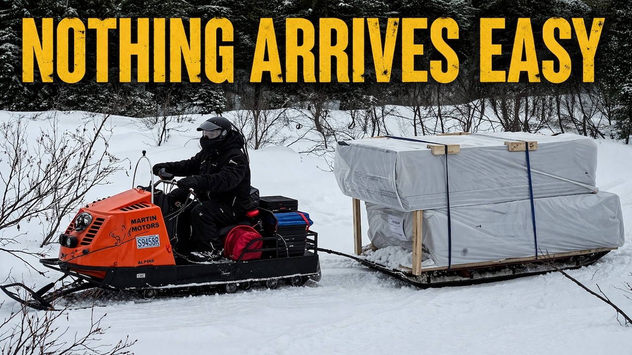 Off Grid Cabin Build: Getting It There Was the Real Problem