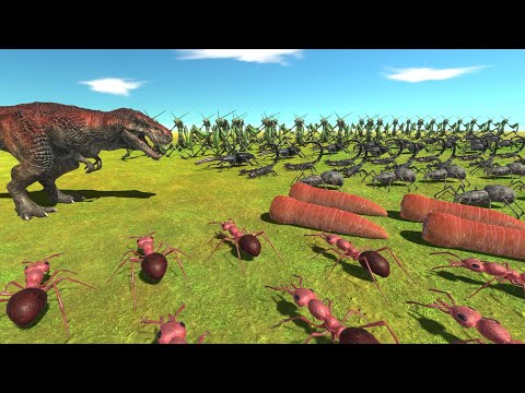 T-Rex challenge Giant invertebrates factions  -- Animal Revolt Battle Simulator
