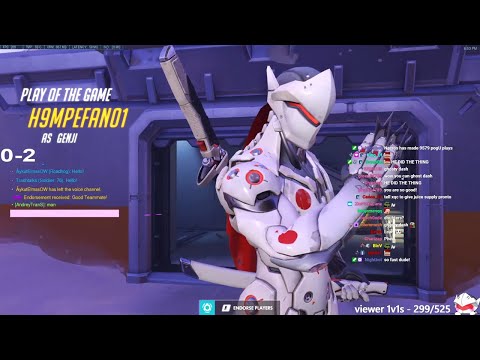 NECROS SHOWING HIS TOP 500 GENJI SKILL! POTG! [ OVERWATCH SEASON 25 TOP 500 ]