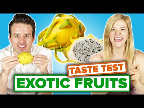 , title : 'People Taste-Test Exotic Fruit