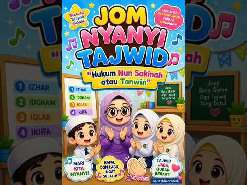 Lagu Hukum Nun Sakinah atau Tanwin untuk matapelajaran Pendidikan Islam Tahun 3..supaya murid...