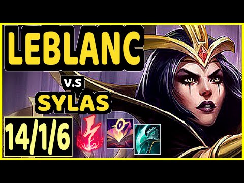 STROMPEST (LEBLANC) vs SYLAS - 14/1/6 KDA MID GAMEPLAY - NA Ranked GRANDMASTER