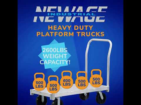 New Age PT3672S6 Platform Truck, 1/8" thick aluminum, removable handle