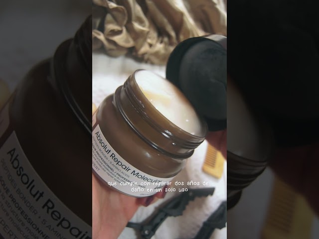 Vídeo relacionado con Mascarilla Capilar Mágica, Mascarilla Capilar con Tratamiento Molecular Avanzado para Raíces, Hidratante para Cabello Seco y Dañado