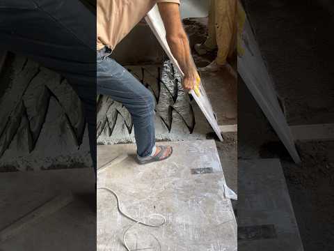 How to install Italian marble flooring #shortsfeed #shorts #howto #howtoinstall #flooring #skills