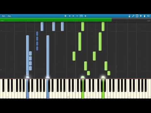 Fairy Tail - Sabertooth's Theme Piano Synthesia Tutorial