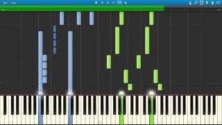 Fairy Tail - Sabertooth's Theme Piano Synthesia Tutorial