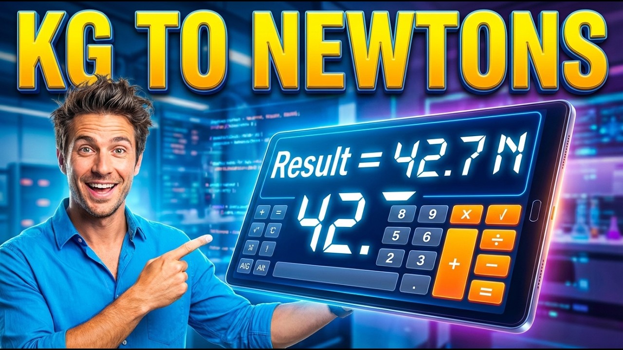 Kg To Newtons Interactive Calculator