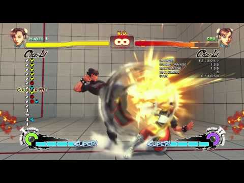 SF4AE - [Chun] Combo on Crouching Gen/Chun