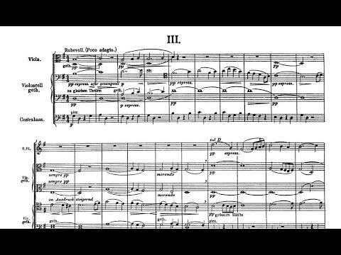 Gustav Mahler - Symphony No.4 in G Major, - III. Ruhevoll (Poco adagio). (Audio + Score).