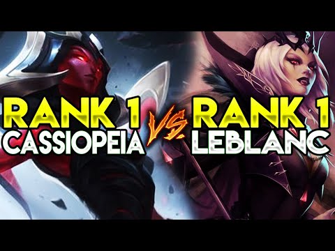 bobqinXD | RANK 1 LEBLANC VS RANK 1 CASSIOPEIA! (INTENSE) Ft. Doublelift