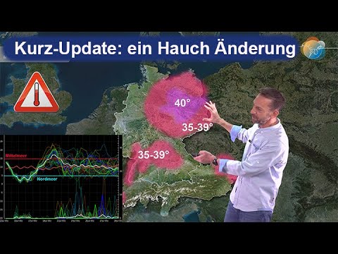 Short update medium term: a hint of change - small chance of rain - heat peak around Tuesday.