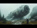 The Wreckage | Dark Sci-Fi Ambient Music (with Rain ambience)
