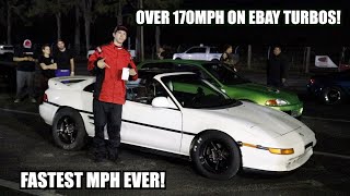 Over 170 MPH on EBAY TURBOS! The FASTEST The Mr2 Has Ever Gone! (So Far)
