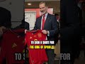 The king of Spain is a fan of Gavi🫡👑 #spain #gavi #worldcup #footballshorts #football #barcelona