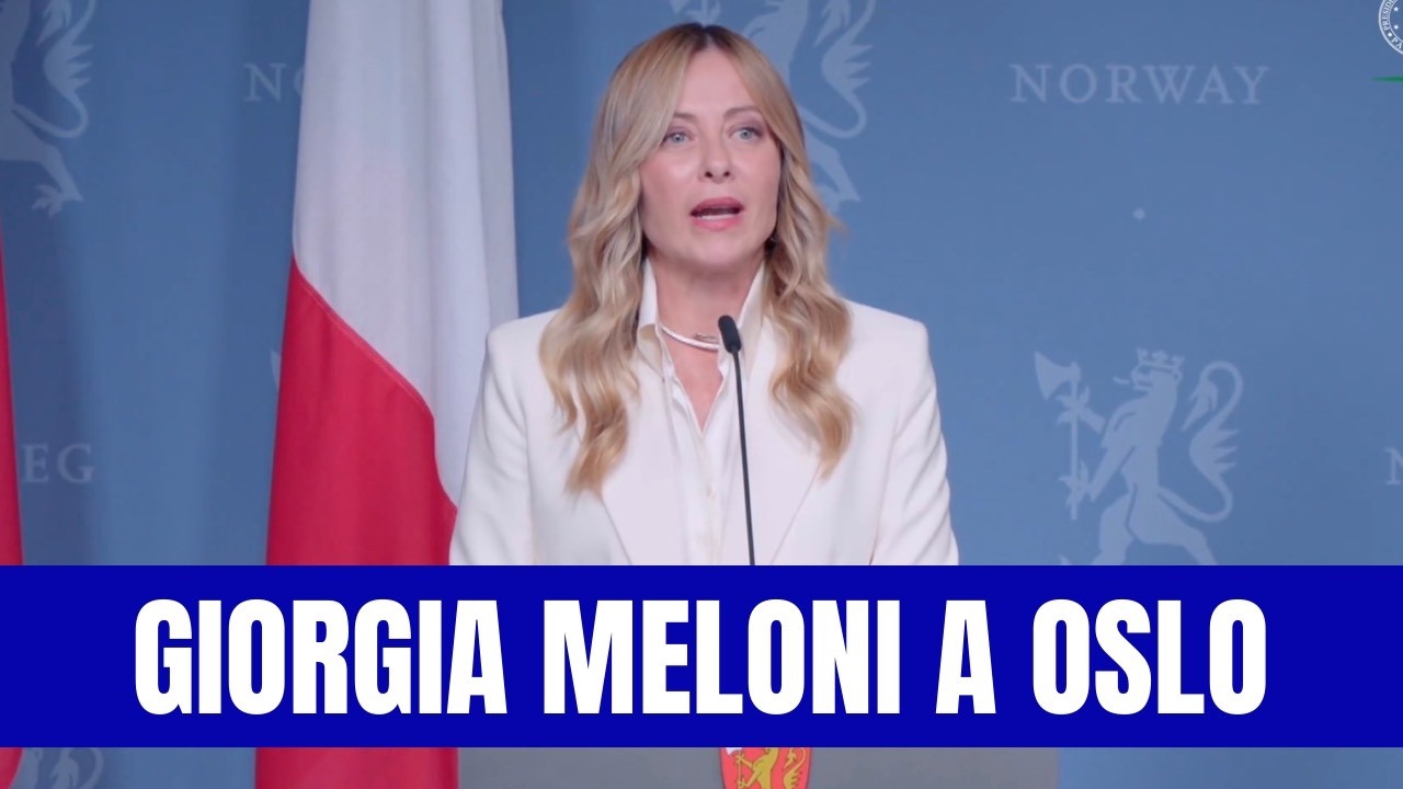 🔴 ULTIM'ORA - DICHIARAZIONI DI GIORGIA MELONI DA OSLO CON IL PRIMO MINISTRO DI NORVEGIA, GAHR STØRE