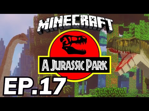 Jurassic Park: Minecraft Modded Survival Ep.17 - Populating Herbivore Valley!! (Minecraft Dinosaurs)