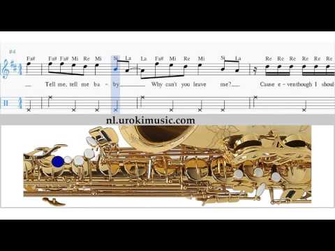 Tenorsaxofoon Leren Spelen Ariana Grande Problem Tenorsaxofoonles Studie Klasse Muzieknoten Bladmuzi