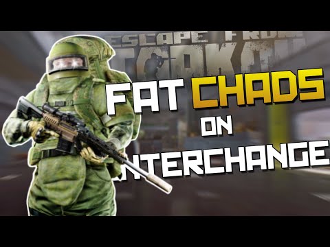 GEARED CHAD FIREFIGHT ON INTERCHANGE - Escape from Tarkov Full Raid