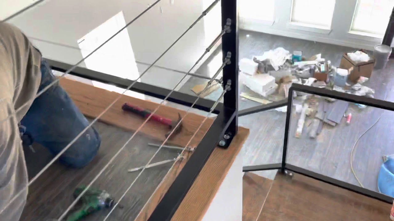 Como instalar barandales con cables