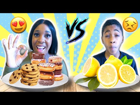 SWEET vs SOUR FOOD CHALLENGE!!