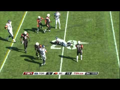 CFL Recap: Toronto 6, B.C. 28 - September 10, 2011