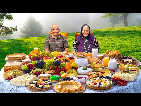Grandma's Secrets: Creating A Huge Traditional Azerbaijani Breakfast Spread!