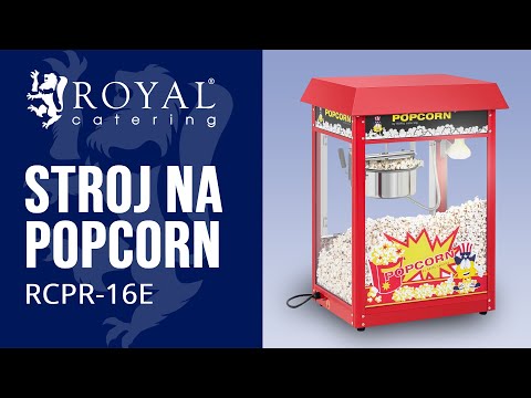 Video - Stroj na popcorn - červená strieška