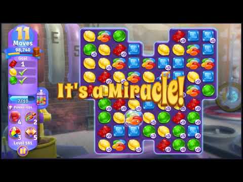 Wonka's World of Candy Level 181 - NO BOOSTERS + FULL STORY 🍫 | SKILLGAMING ✔️