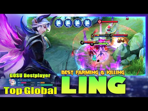Ling Best Farming & Killing! Top Global Ling by Gosu Bestplayer ~ Mobile Legends