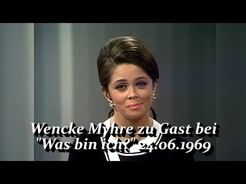 Wencke Myhre as a guest on "What am I?" 24.06.1969