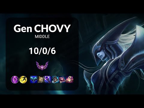 Gen Chovy Lissandra vs LeBlanc MIDDLE - KR  Patch 13.16
