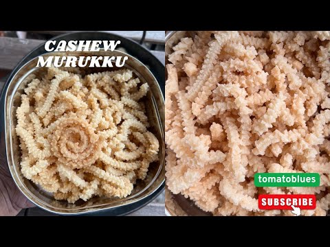 Cashew Murukku Recipe | Crispy, Melt-in-Mouth Diwali Snack | Easy Indian Festive Recipe 2025