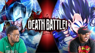 Thor VS Vegeta (Marvel VS Dragon Ball) | DEATH BATTLE! | Reaction