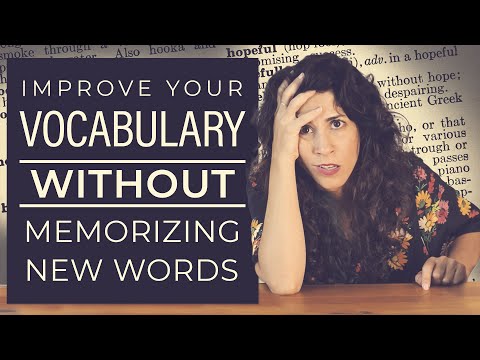 Want to improve your speaking vocabulary? STOP LEARNING NEW WORDS✋