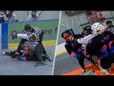 DIRTY HOCKEY FIGHT LEADS TO EJECTIONS?! *MIHA TOURNAMENT #26*