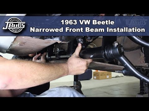 JBugs - 1963 VW Beetle - Narrowed Front Beam Installation