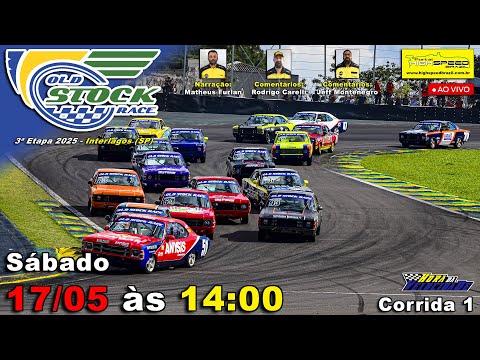 🔴 OLD STOCK RACE | Corrida 1 | 3ª Etapa 2025 | Interlagos (SP) | Ao Vivo