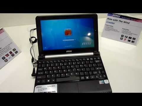 MSI Wind U160MX Netbook Hands On
