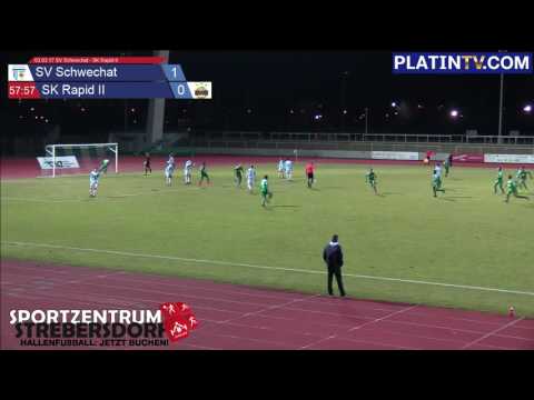 03.03.17 SV Schwechat - SK Rapid II - 1:1  (2. Halbzeit / 58:00) am 03.03.2017 20:42