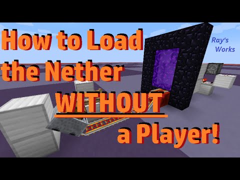 How to Chunk Load the Nether and your Base WITHOUT a Player! (CHECK description) Video