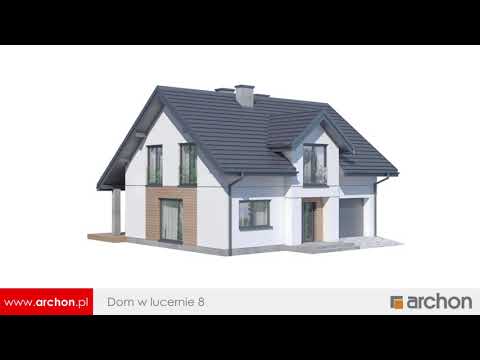 Dom w lucernie 8 – Mały i ekonomiczny w budowie dom I ARCHON+ Projekty Domów