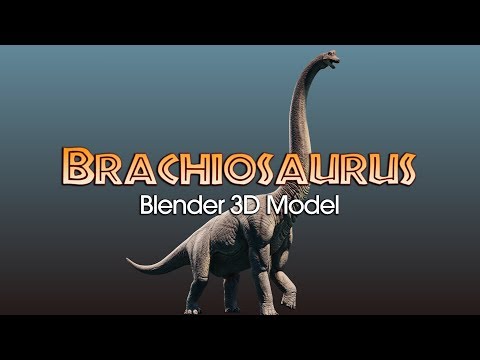 Brachiosaurus | Blender 3D Model/Animation
